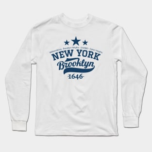 Vintage New York Brooklyn ,Vintage  Brooklyn Schriftzug, Vintage Brooklyn Logo Long Sleeve T-Shirt